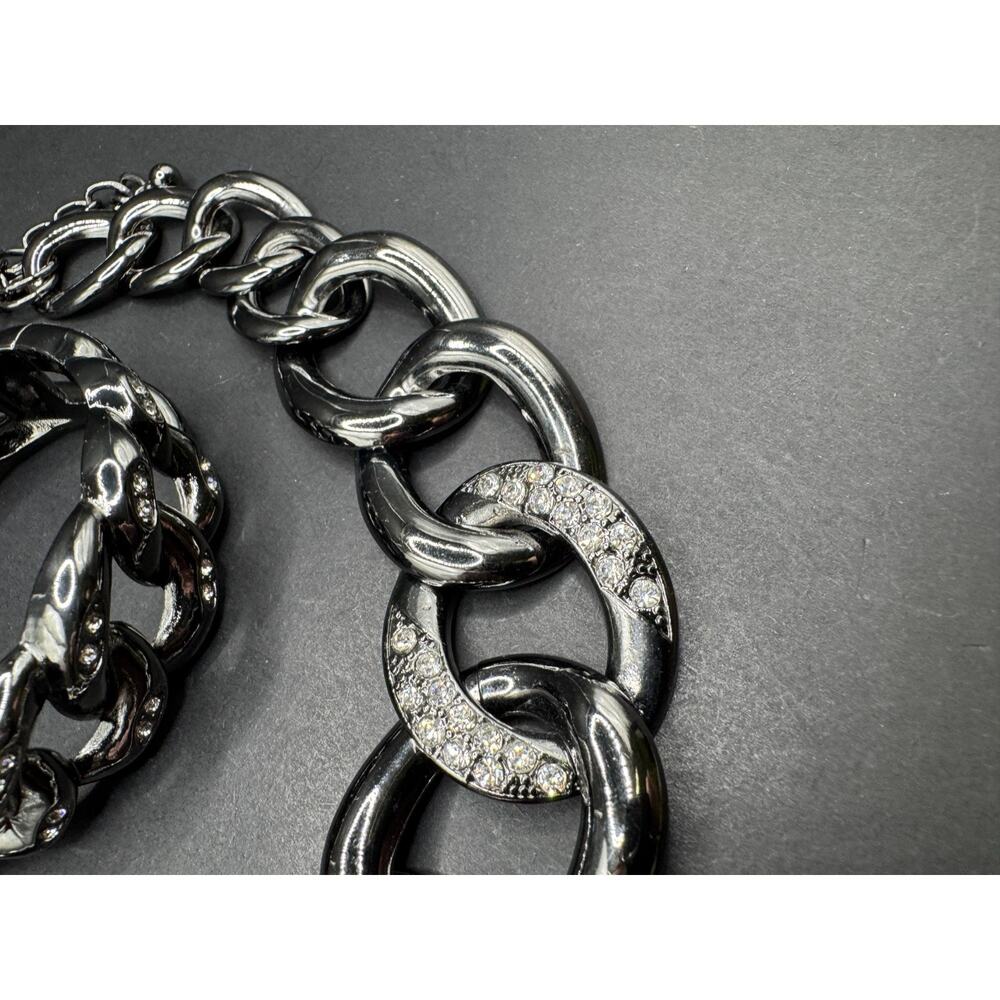 Premier Designs Jewelry Roxy Necklace in Hematite & Bracelet Jewelry Set - Picture 4 of 11